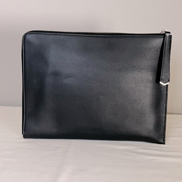 FENDI: Fendi Multicolore Zucca Print FF Flat Clutch Leather - Picture 2 of 13